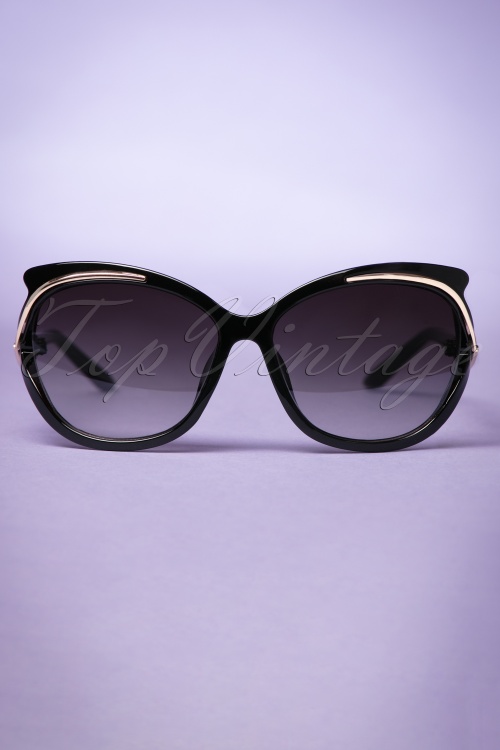 So Retro - So Retro Milano Sunglasses Années 50 en Noir 2