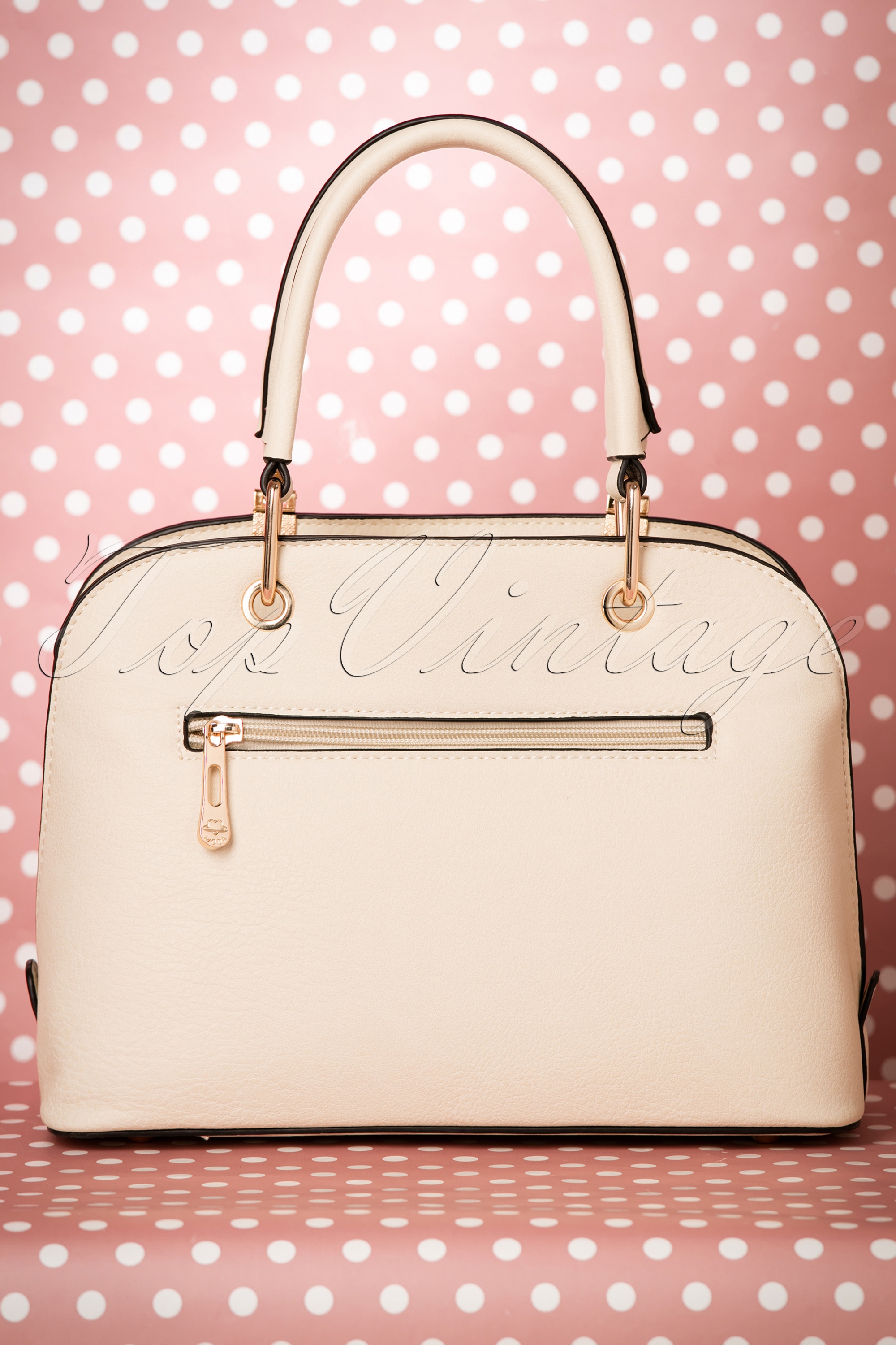 La Parisienne - Betty Bow handtas in beige 5