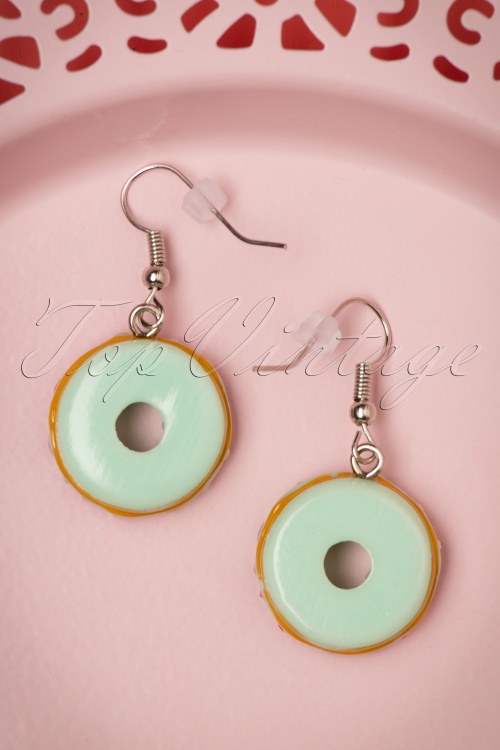 Collectif Clothing - 50s Donut Drop Earrings 4