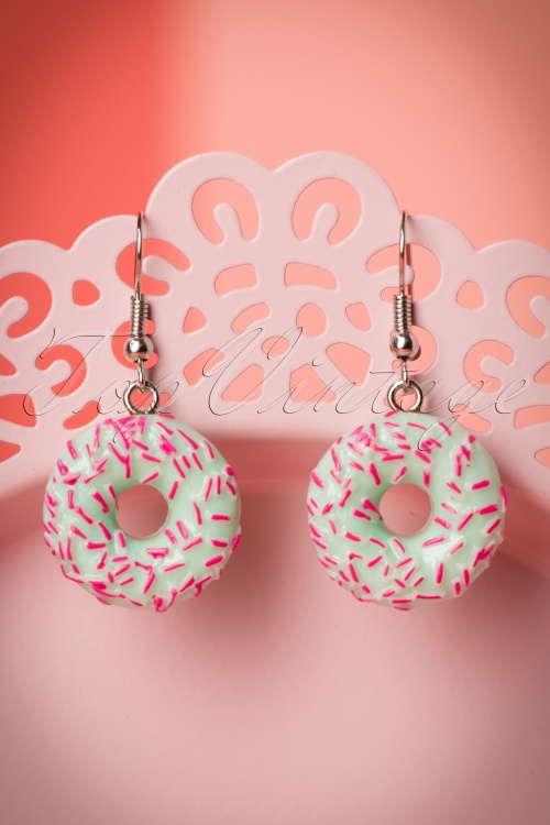 Collectif Clothing - Donut Drop Earrings Années 50 3