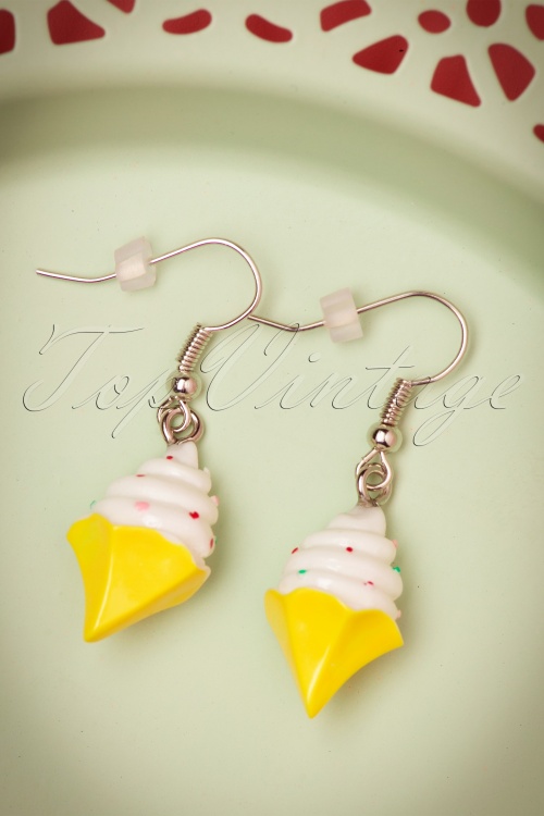 Collectif Clothing - Ice Cream Drop Earrings Années 50 4