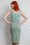 Miss Candyfloss - Elvy Beads Pencil Dress Années 50 en Menthe 7
