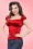 Steady Clothing - 50s Bonnie Top in Red 6