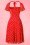 Aida Zak - 50s Juliet Polka Dot Swing Dress in Red 5