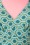Bettie Page Swimwear - Retro gehaast halterbadpak in blauw en groen 4