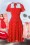 Aida Zak - 50s Juliet Polka Dot Swing Dress in Red 7