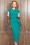 Timeless Pencil Dress Années 40 en Turquoise