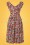 Emily and Fin - Florence Exotic Blooms Dress Années 50 Multicolore 5