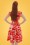 Lindy Bop - Dawn Flower Swing-Kleid in Rot 7