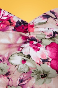 Hearts & Roses - Samantha Swing-Kleid mit Blumenmuster in Pink 5