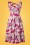 Hearts and Roses  50s Samantha Pink Flowers Swing Dress 102 29 19098 20160210 0008W