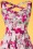 Hearts and Roses  50s Samantha Pink Flowers Swing Dress 102 29 19098 20160210 0008C