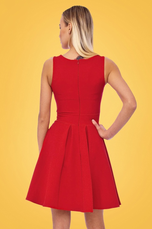 Vintage Chic for Topvintage - 60s Katty Skater Dress in Red 5