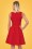 Vintage Chic for Topvintage - Katty Skater Dress Années 60 en Rouge 5
