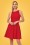 Vintage Chic for Topvintage - Katty Skater Dress Années 60 en Rouge 2