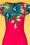Vintage Chic for Topvintage - Aloha Tropical Garden Pencil Dress en Rose Vif 3