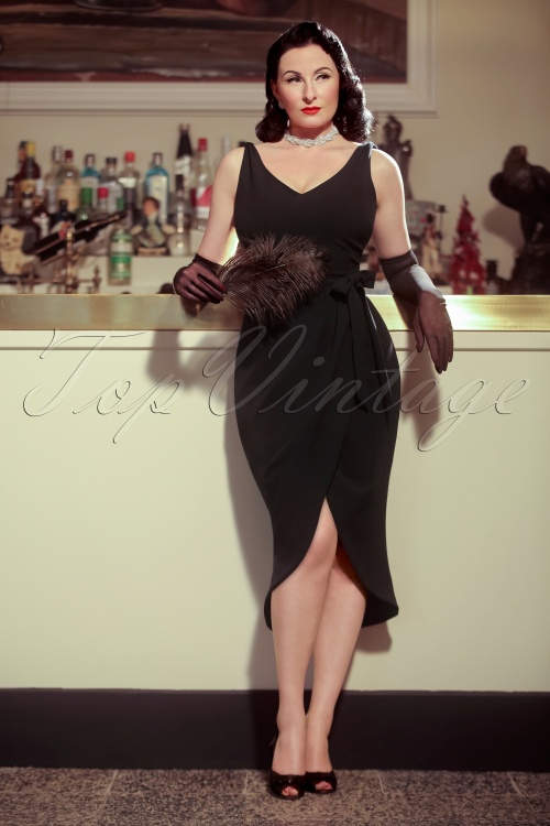 Vintage Diva  - The Eve Dress in Black 9