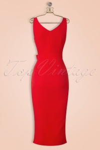 Vintage Diva  - De Eve-jurk in rood 11