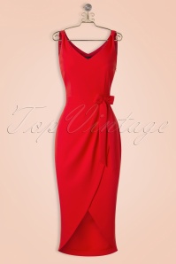 Vintage Diva  - De Eve-jurk in rood 7