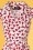 Hearts & Roses - Blossom Cherry Swing-jurk in wit 4
