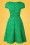 Dolly and Dotty - 50s Claudia Polkadot Swing Dress in Green 5