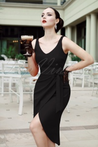 Vintage Diva  - De Eve-jurk in zwart 6