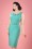 Daisy Dapper - 50s Karen Pencil Dress in Mint Blue