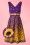 Lindy Bop Valerie Purple Sunflower Dress 102 69 21234 20170411 0002V