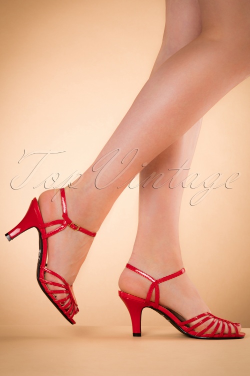 Banned Retro - 40s Amelia Sandals in Red