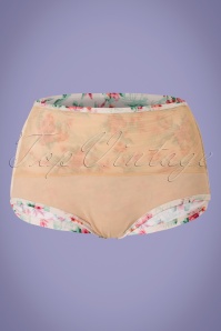 Bettie Page Swimwear - 50s Romance Floral Bikini in Cream 11