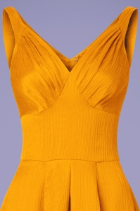 Miss Candyfloss - 50s Odessa Swing Dress in Sun Yellow 5