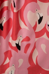 Victory Parade - TopVintage Exclusive ~ Flamingo Swing Dress Années 50 en Rose 4