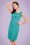 Dolly and Dotty - 50s Pauline Pencil Dress in Turquoise 6