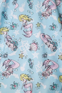 Bunny - Andrina Mermaid Swing Skirt Années 50 en Bleu Pastel 4