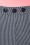 Collectif Clothing - Talis Striped Cigarette Trousers Années 50 en Bleu Marine et Ivoire 3