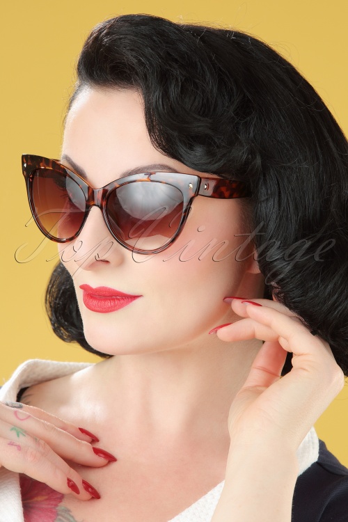 So Retro - 50s So Retro Great Cat Sunglasses in Black