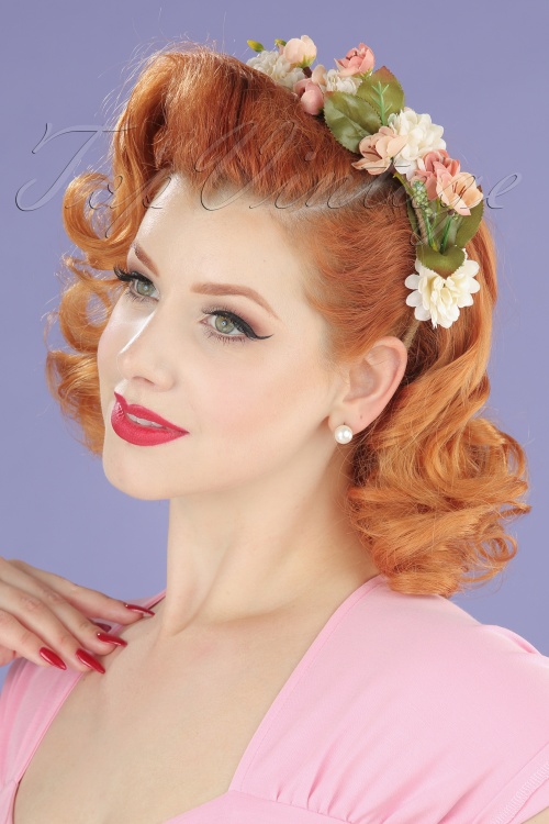 Collectif Clothing - Blossom and Bloom  Floral Crown Années 70