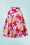 Dolly and Dotty - 50s Blossom Flower Swing Skirt in White and Pink 2