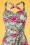 Collectif Clothing - Mahina Tropical Hibiscus Sarong Dress Années 50 en Ivoire 5