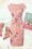 Little Mistress - Bleistiftkleid mit floraler Spitze in Pink 6