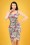 Collectif Clothing - 50s Mahina Tropical Hibiscus Sarong Dress in Ivory