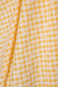 Miss Candyfloss - 50s Margita Daisy Swing Dress in Yellow 7