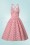 Miss Candyfloss - 50s Margita Daisy Swing Dress in Red 3