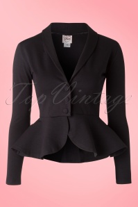 Heart of Haute - 50s Diva Suit Jacket in Black