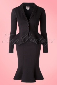 Heart of Haute - 50s Diva Suit Jacket in Black 3
