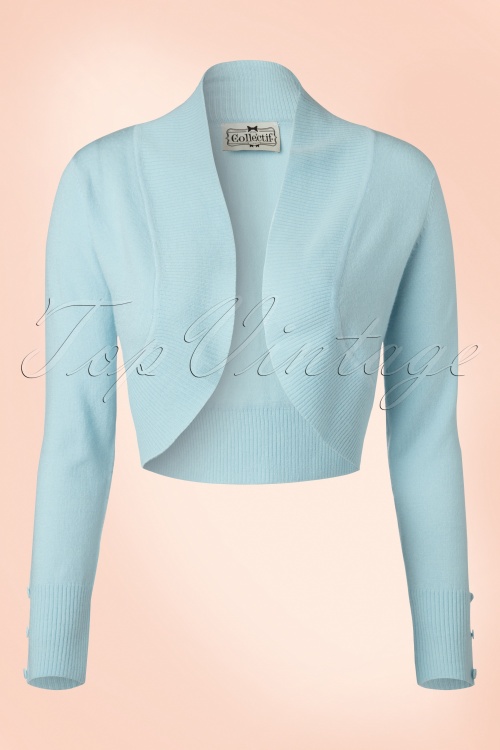 Collectif Cloting Jean Bolero in light blue 17638 20151117 0005W