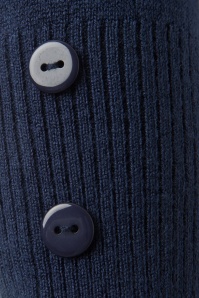 Collectif Clothing - Jean Knitted Bolero Années 50 en Bleu Marine  3