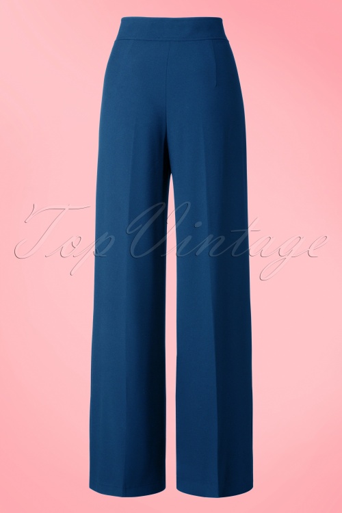 Bunny - Nelly Bly Classy Trousers Années 40 en Navy 3