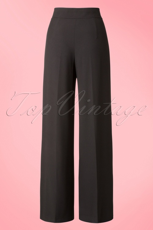 Bunny - 40s Nelly Bly Classy Trousers in Black 6