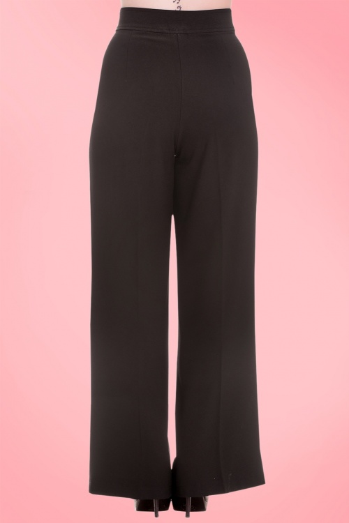 Bunny - 40s Nelly Bly Classy Trousers in Black 3
